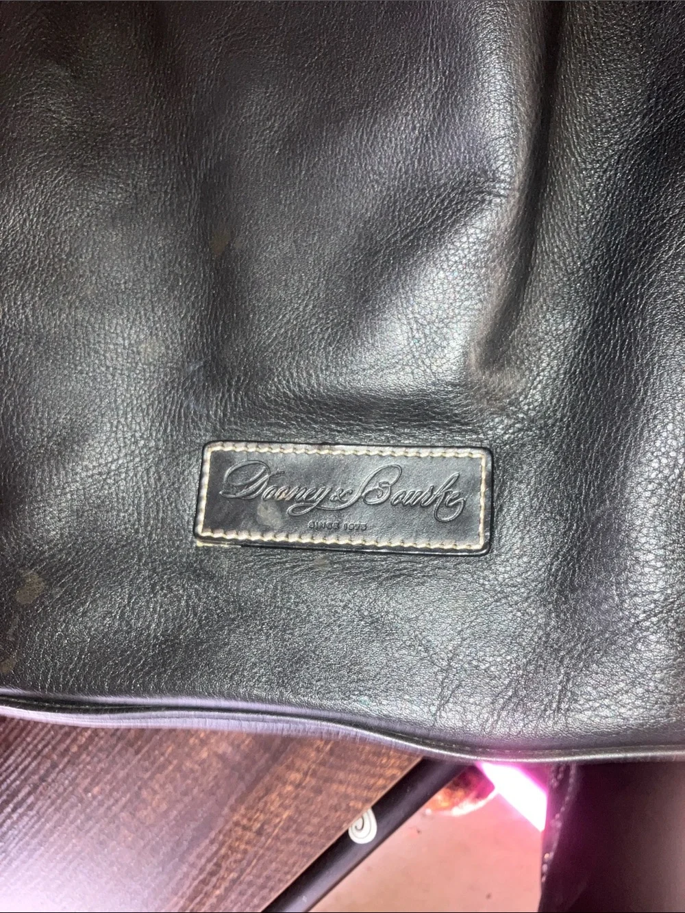 Dooney and Bourke Black Leather large Tote Bag